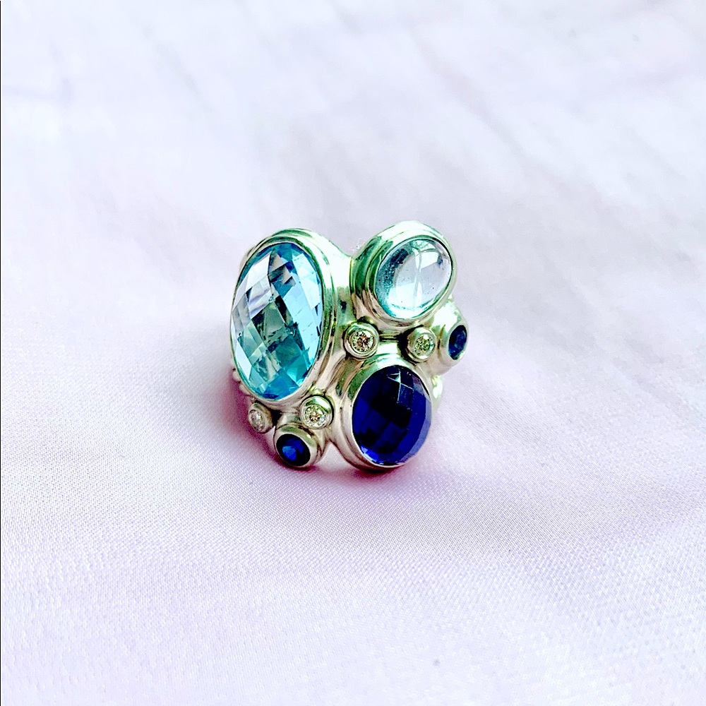 David Yurman Gemstone and Diamond Mosaic R…